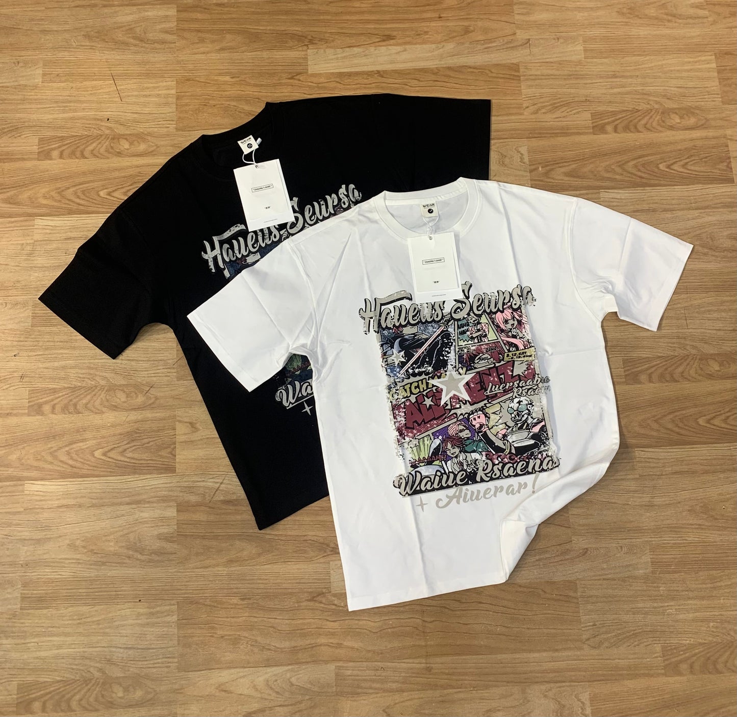 Wear Black Colour With Front Print Premium Quality Oversized Tshirt 88692