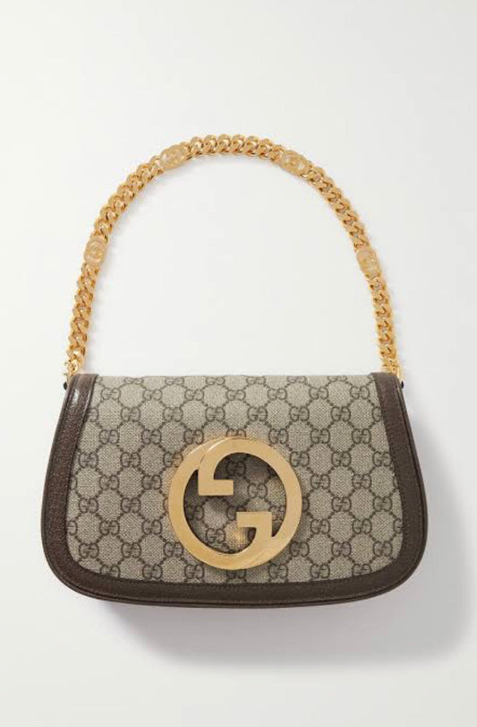 CUG GG print black brown Ladies Sling Bag 8113
