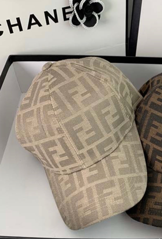 NEF FEN Brown Grey Cap FF Print Imported 987357