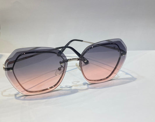 VL UOL Sliver Frame Pink Shade Unisex Sunglasses B80 263 63 14 142