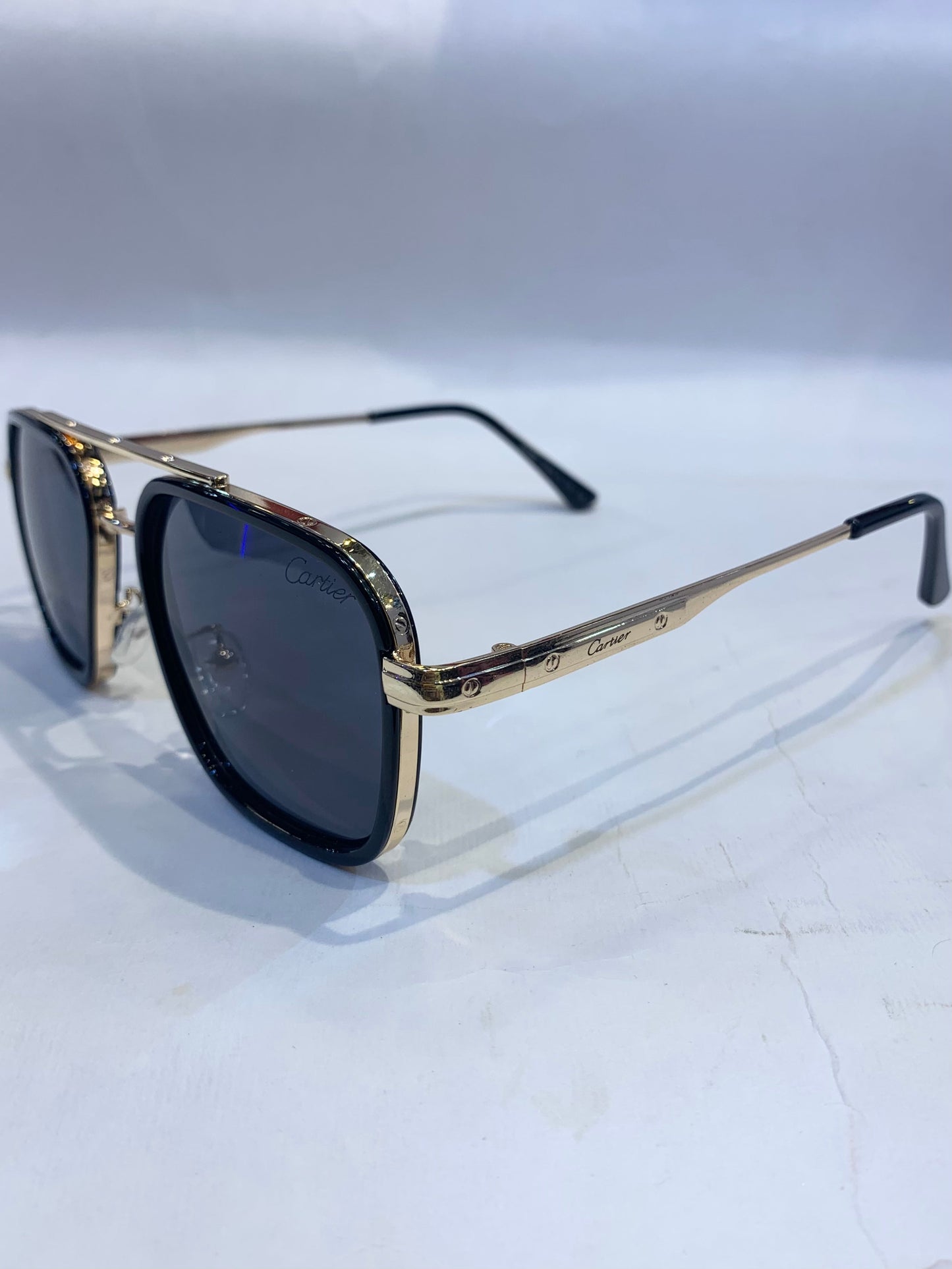 RAC Black golden Frame Black Shade sunglasses C243 54 18-141