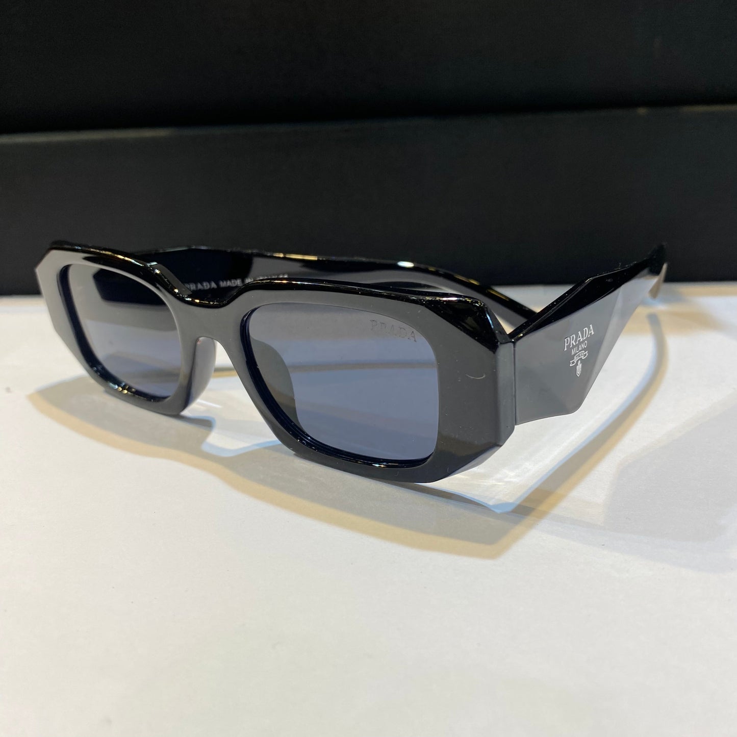 Arp Black Frame Black Shade Unisex Sunglass 8251 52 18 141