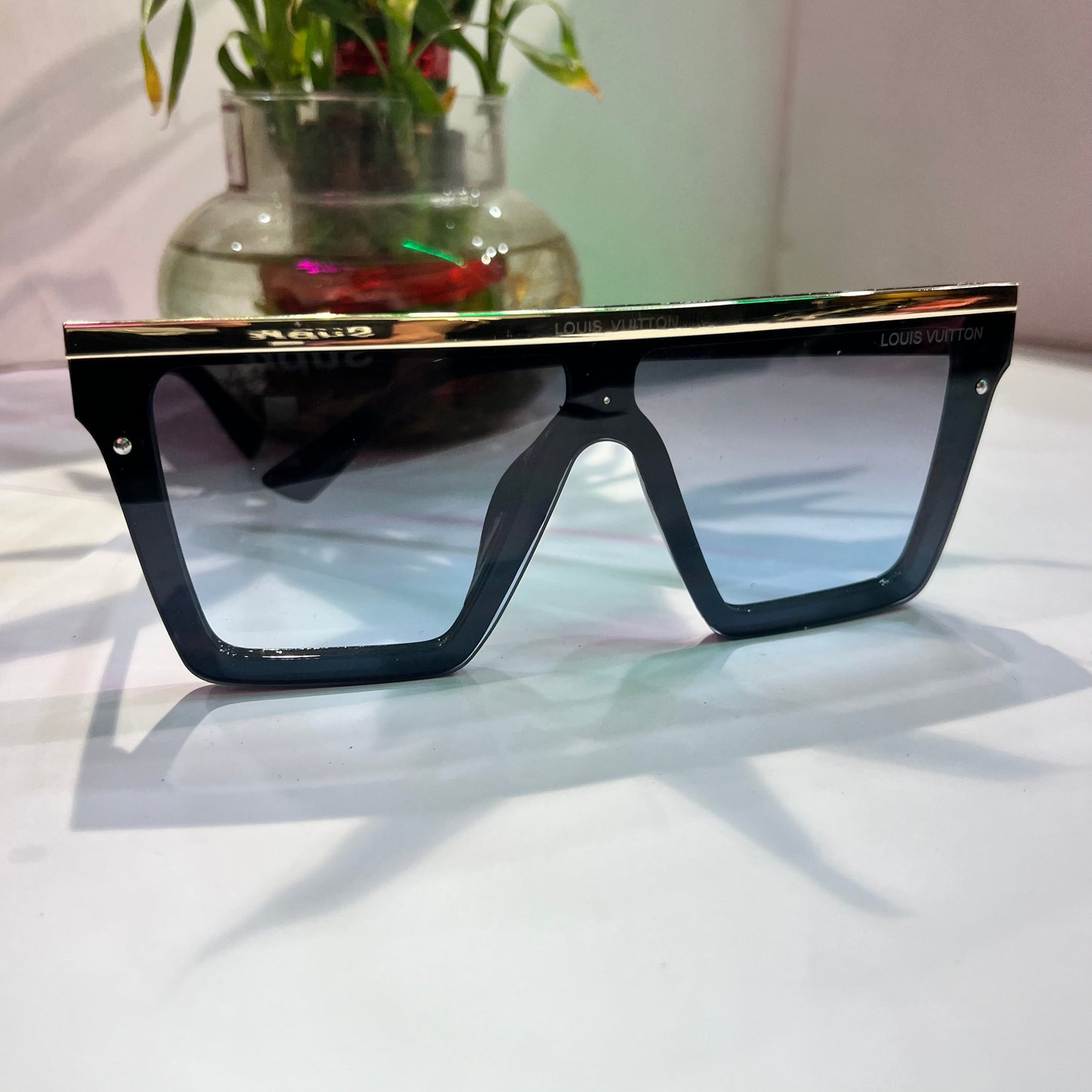 Uol Black Frame Black Shade Heavy Quality Sunglass 210205519139