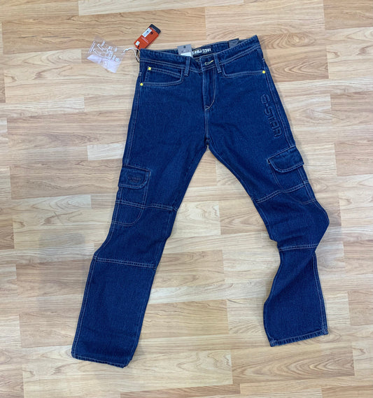 TSG Star Faded Navy Blue Color With Multiple Pocket Style Cargo Pants 3302