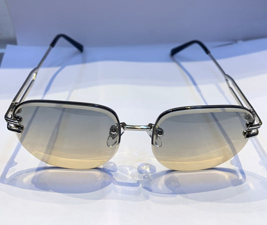 VIG Silver Frame Trancy Yellow Shade Unisex Sunglass WH440 58 15-145