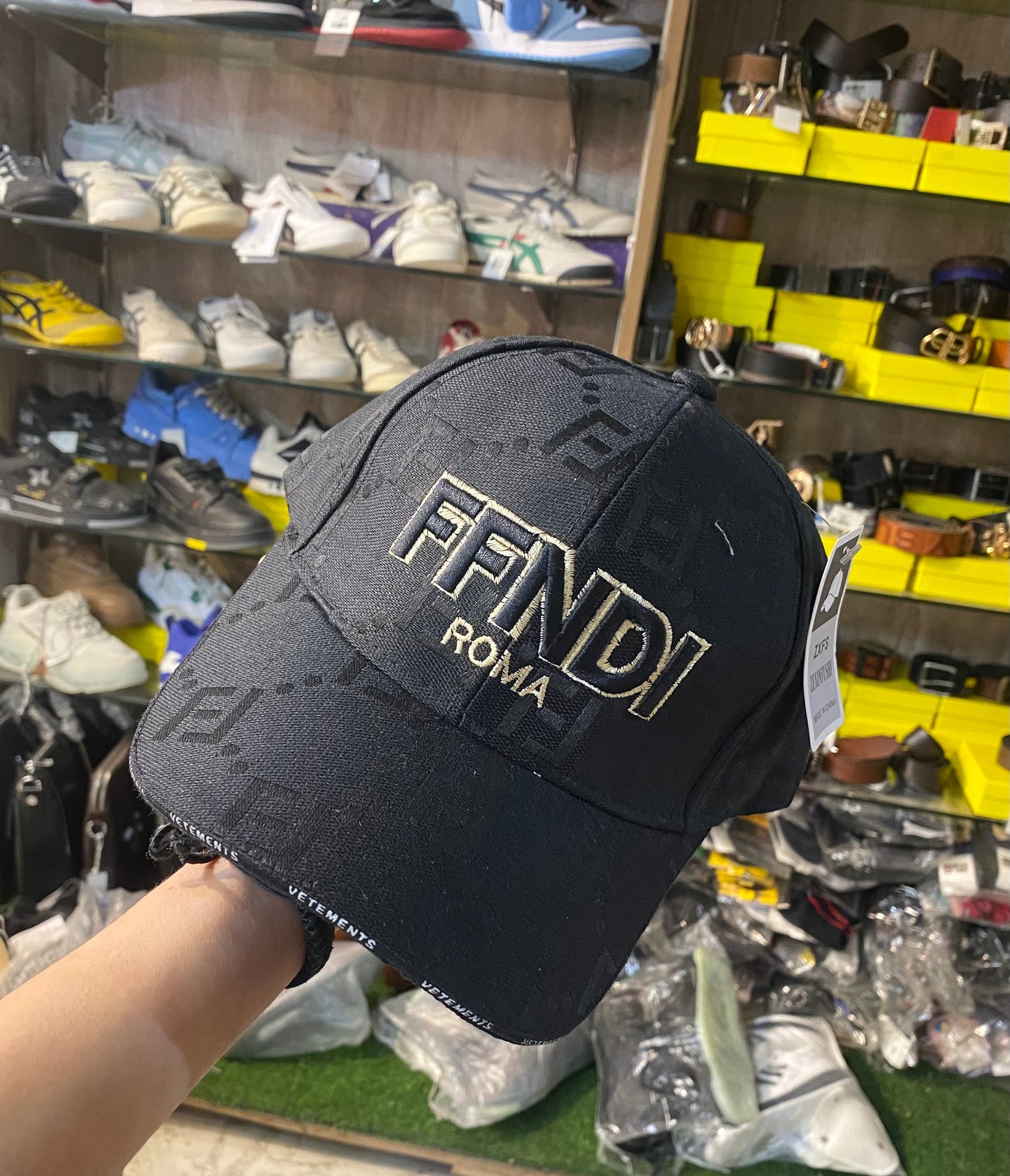 NEF Black Colour Cap NEF Embroidery Imported 987366