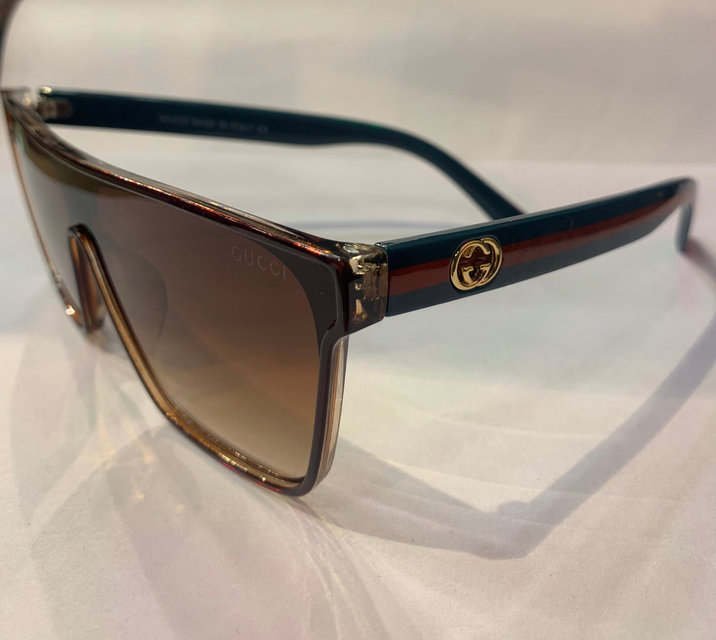 CUG Green Brown Frame Brown Shade Premium Quality Sunglass GG0169 60 16 143