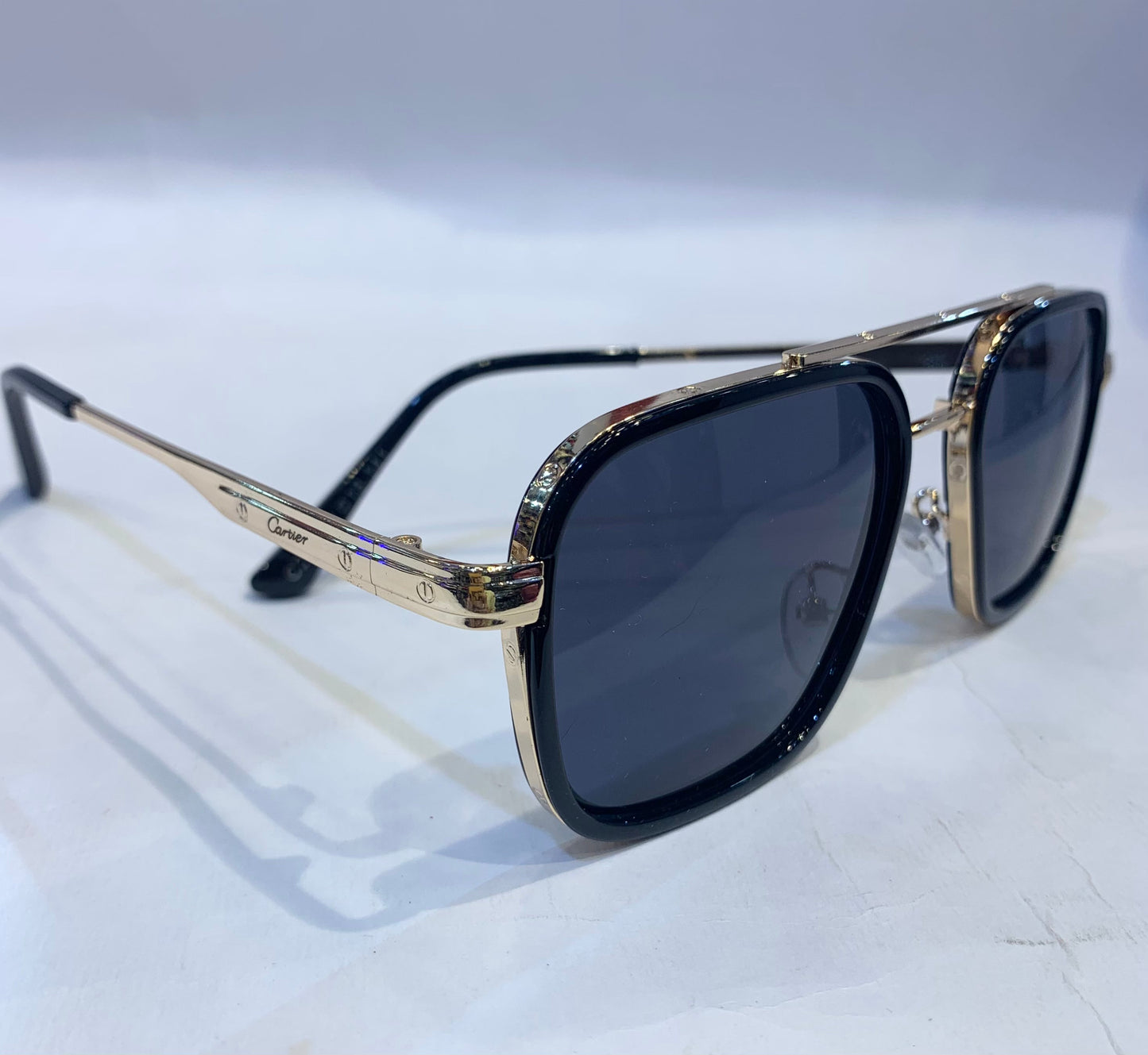 RAC Black golden Frame Black Shade sunglasses C243 54 18-141