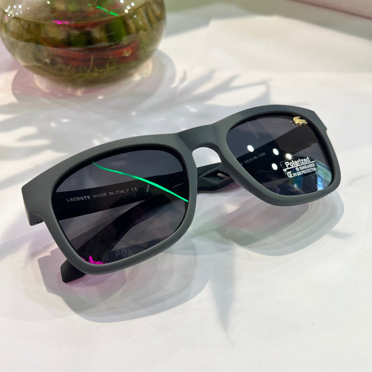 Cal Matte Dark Grey Frame Black Shade Heavy Quality Sunglass P50285618140 ￼ ￼