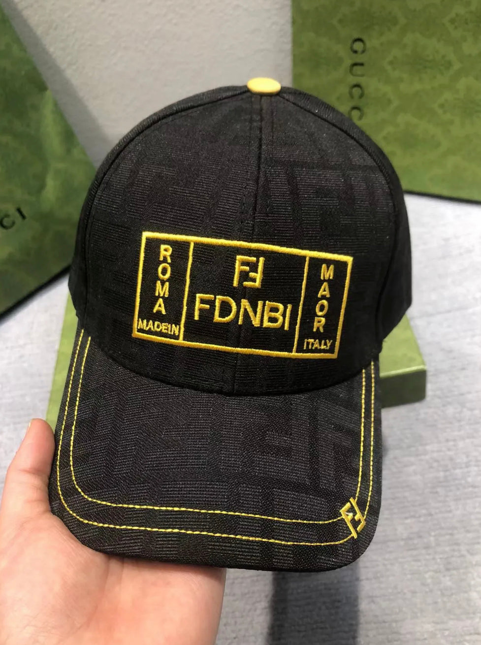NEF FEN Black Cap NEF Embroidery Imported 987361