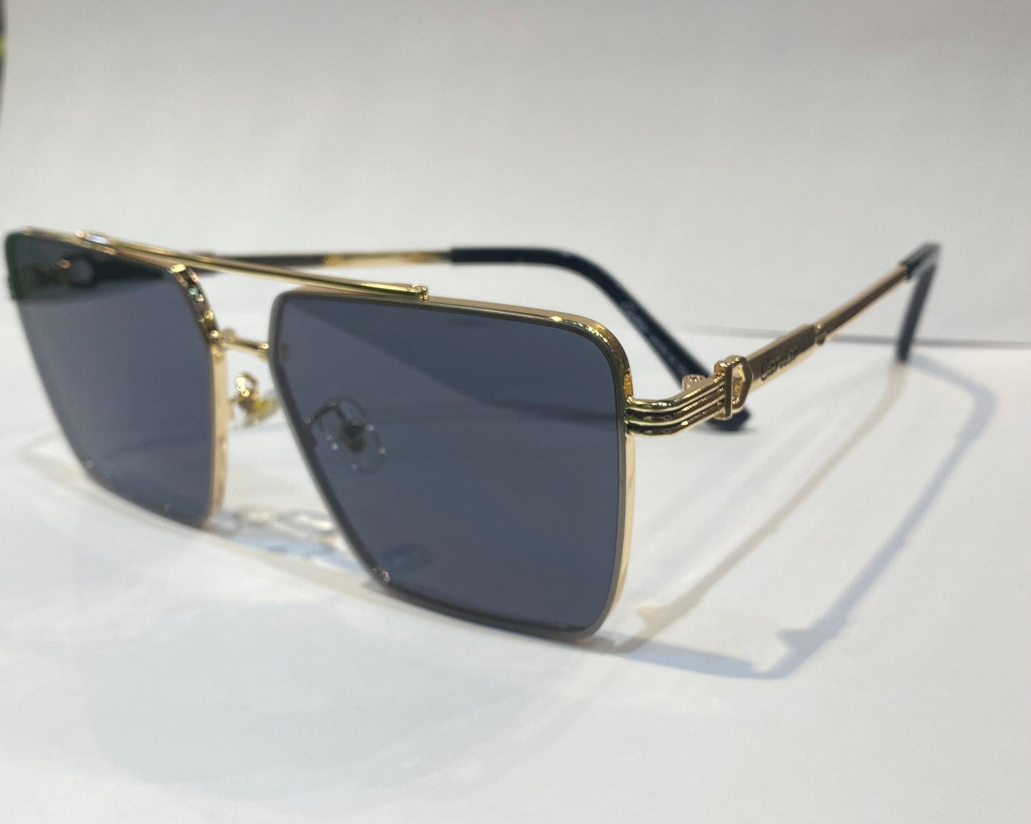 RAC Gold Frame Black Shade Unisex Sunglasses 22390 58 13 138