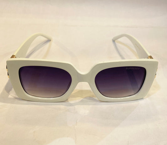 RUB White Frame Purple Shade Sunglass 21003 56 18-141