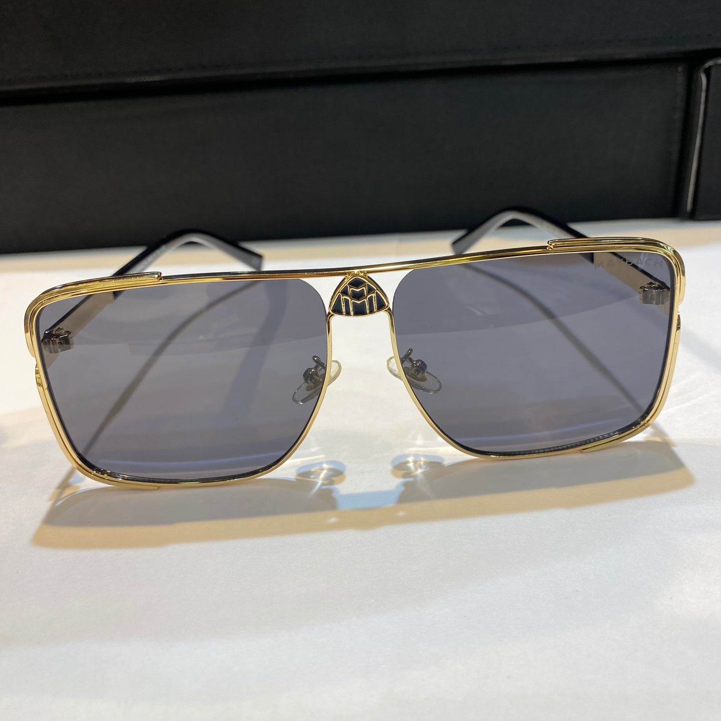 Yam Gold Frame Black Shade Unisex Sunglass GZ1295 56 18 140