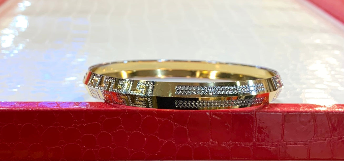 Designer Gold Silver Premium Quality Unisex kada 820008