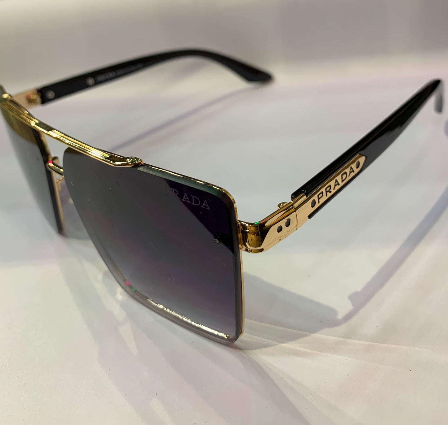 ARP Golden Black Frame Black Shade Sunglass 22415 60 14 140