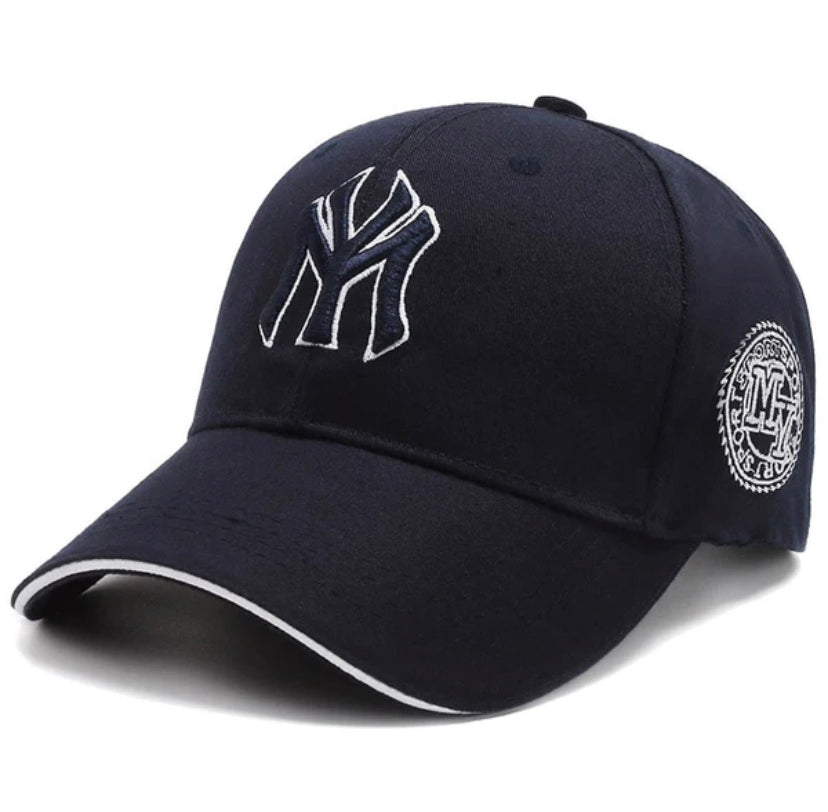 YN Black Cap Black White Embroidery 987335