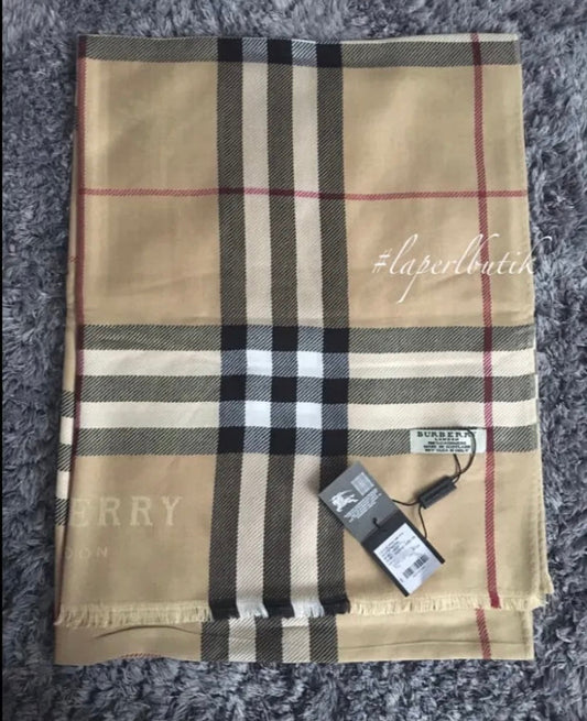 Rub Bur Beige Black White Colour Unisex Stole 987176