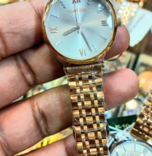 Mra Copper Chain Blue Dial Ladies Watch 901675