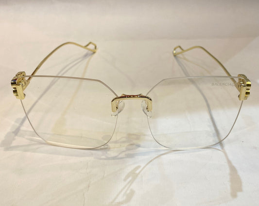 Lab Bal Frameless Golden Stick Transparent Shade Sunglass