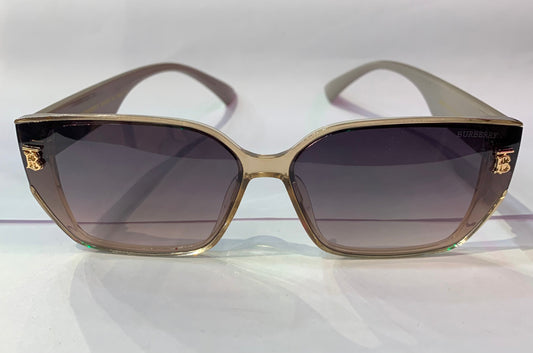 RUB BUR Beige Colour Frame Brown Shade Unisex Sunglass 9930 64 13 142 C5