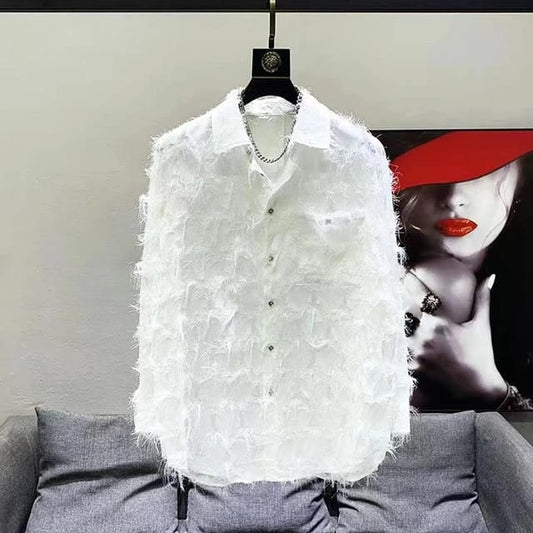 White Colour With Transparent Premium Quality Shirt 63671