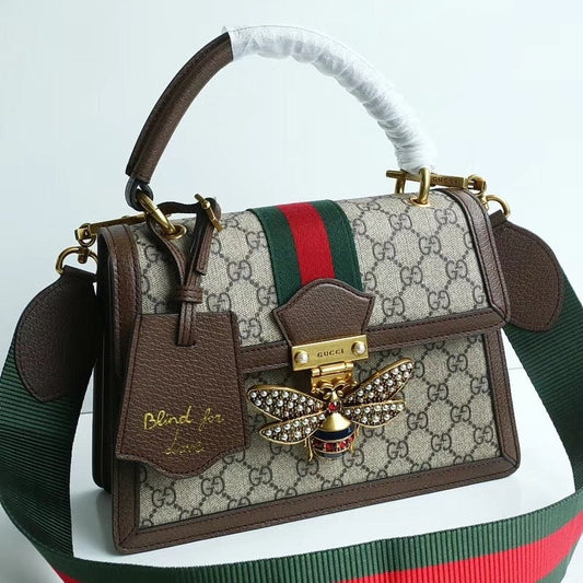 CUG Brown Colour With Bee Lock Small Hand Bag 711