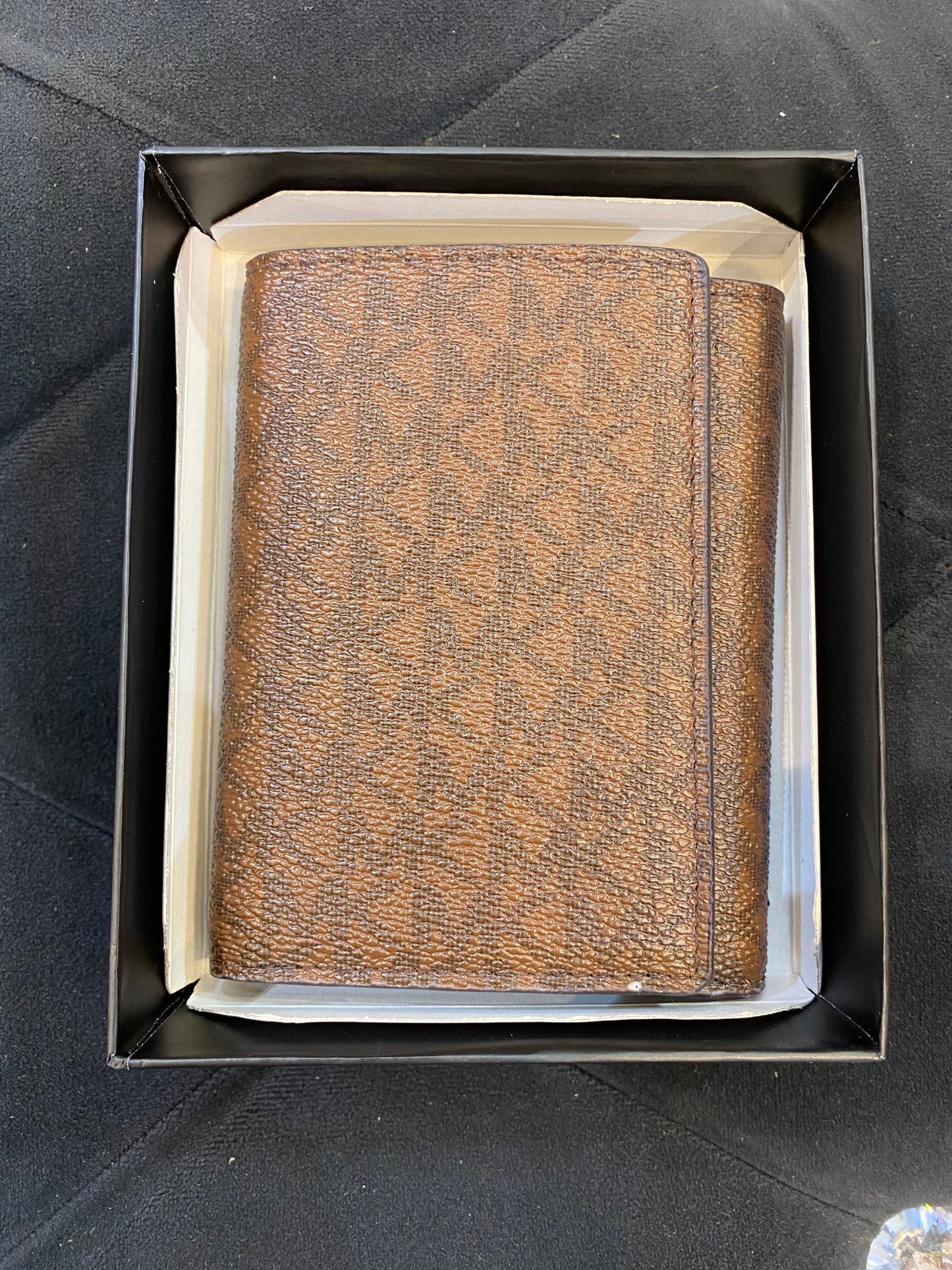 CIM Brown Colour KM print Leather Unisex Wallet 30307