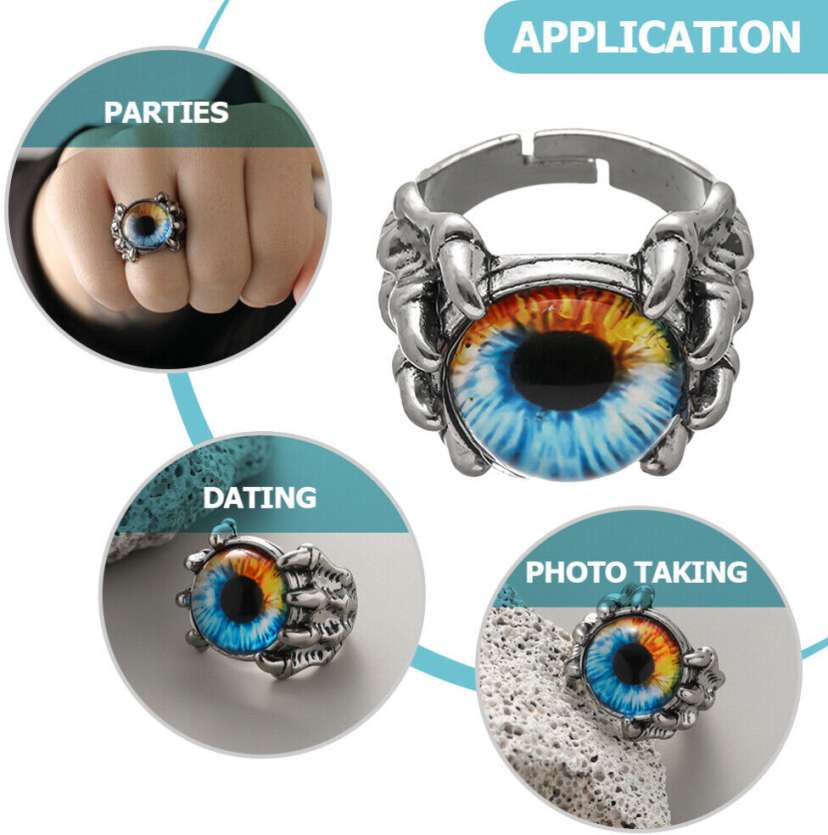 Silver Color Yelloe Blue Stone Stainless Steel Premium Quality Men’s Ring 50333