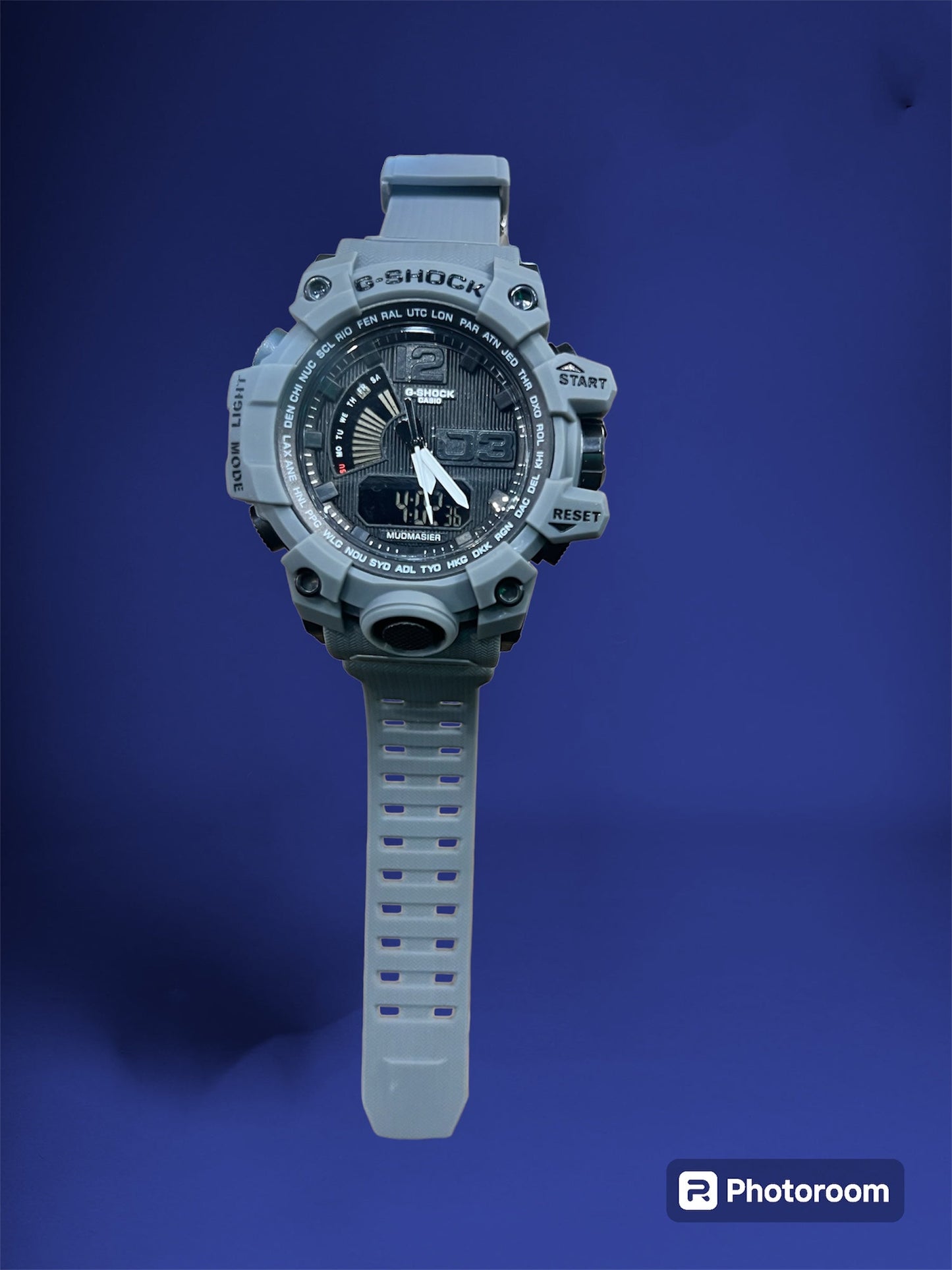 Oshg  Grey Strap Black Dail Water Resistance Sports Watch 402103