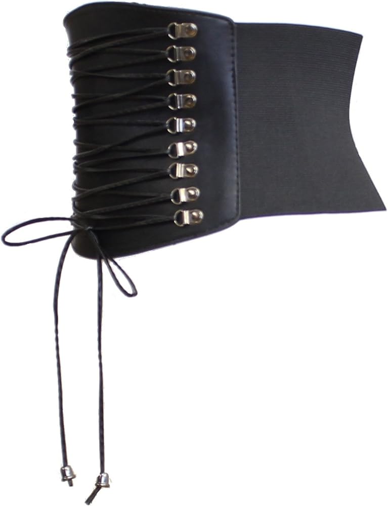 Women Leather Gold Black Colour Corset Belt 987274