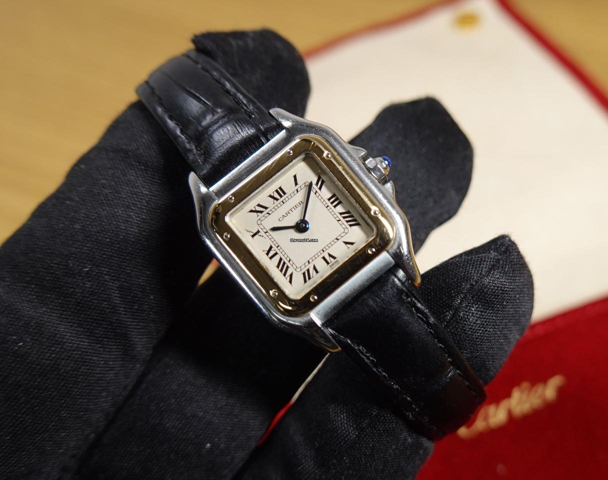 Rec Black Leather Strap White Dial Ladies Watch 987817