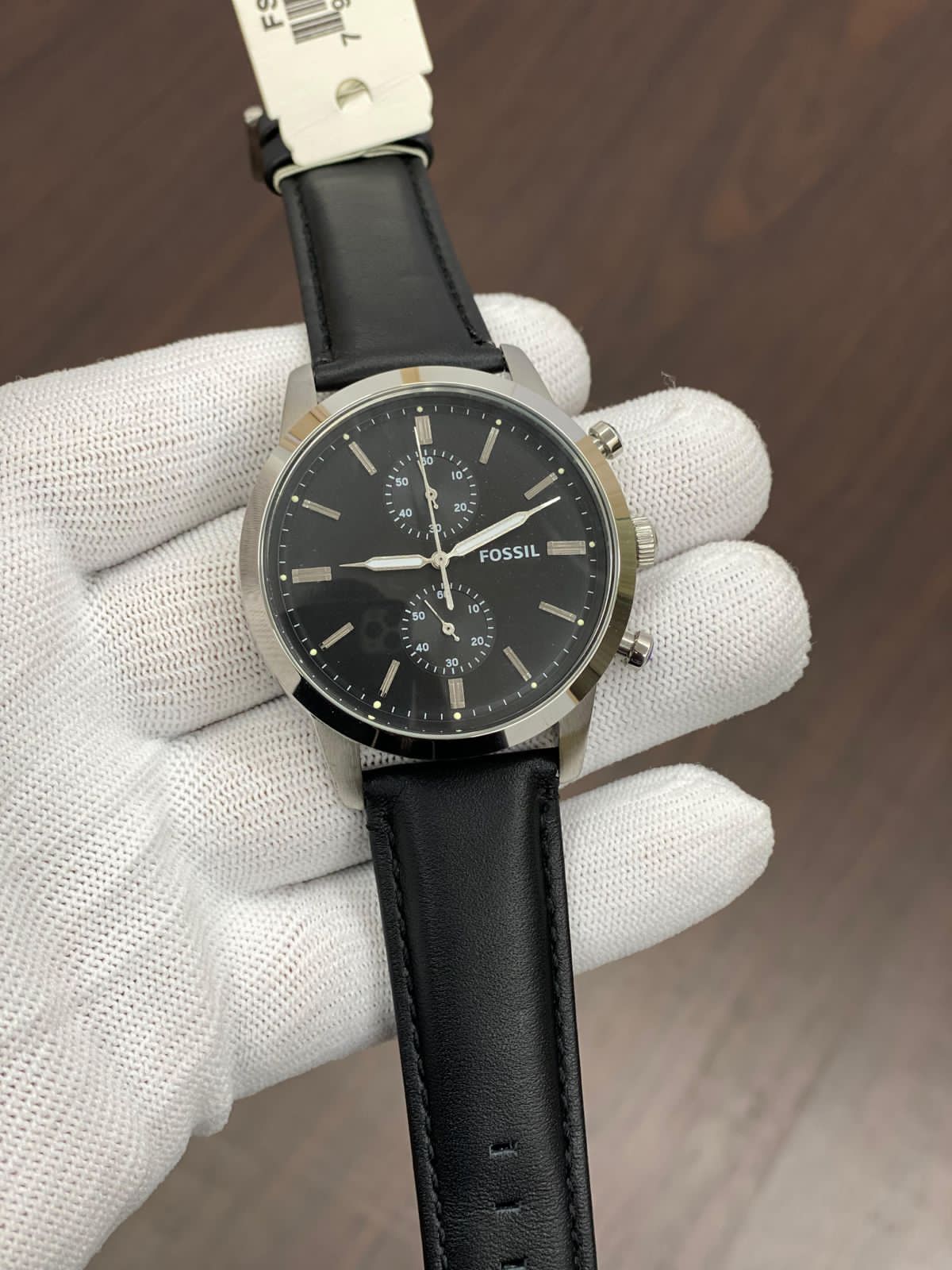 SOF Black Strap Silver Ring Black Dial Men’s Watch 901656