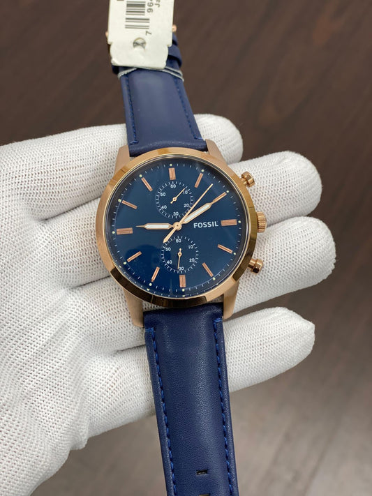 SOF Blue Strap Copper Ring Blue Dial Men’s Watch 901657
