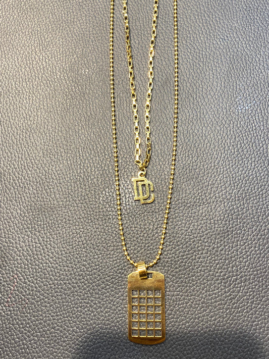 DC Gold Colour Unisex Pendant 987648