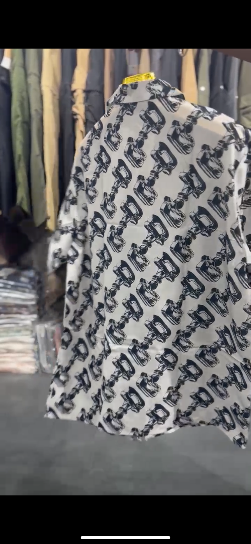 CUG White Colour With Monogram Print Premium Quality Half Sleeve Shirt 65096