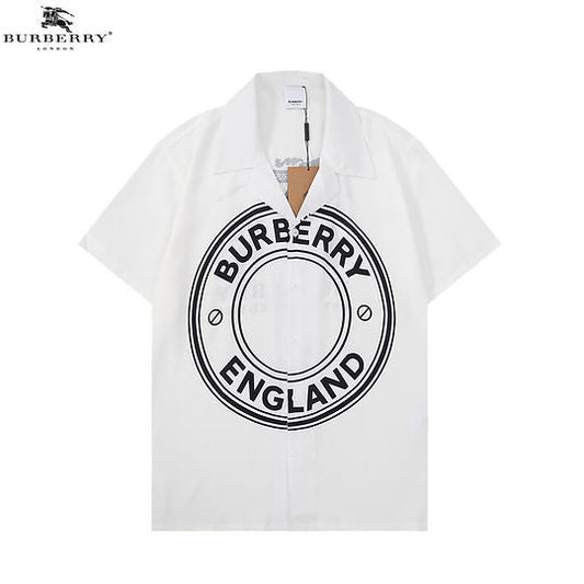 RUB White Colour With Front Back Black Print Premium Quality Half Sleeve Shirt 2802