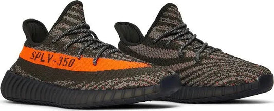 Dark Grey Orange Black Sole Static Sports Running Shoes 350 HQ7045
