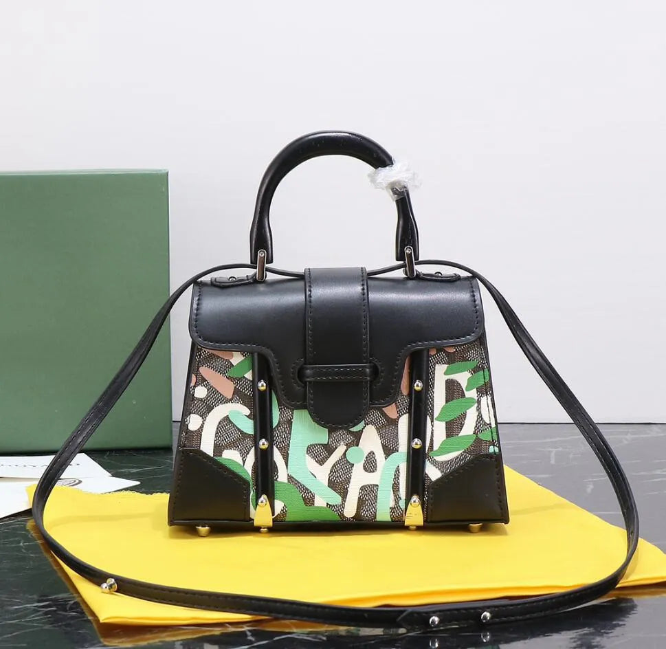 YOG GOY Black Colour Multi Shade Girls Small Hand Bag H23081