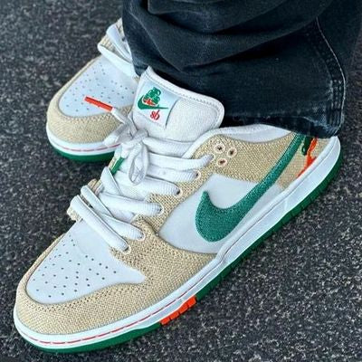 Kin Nik Cream White Colour Green Tick Sb Dunk Low Jarritos 0860-001