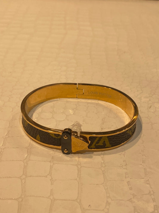 UOL LOU Gold Brown Colour Unisex Bracelet 987445
