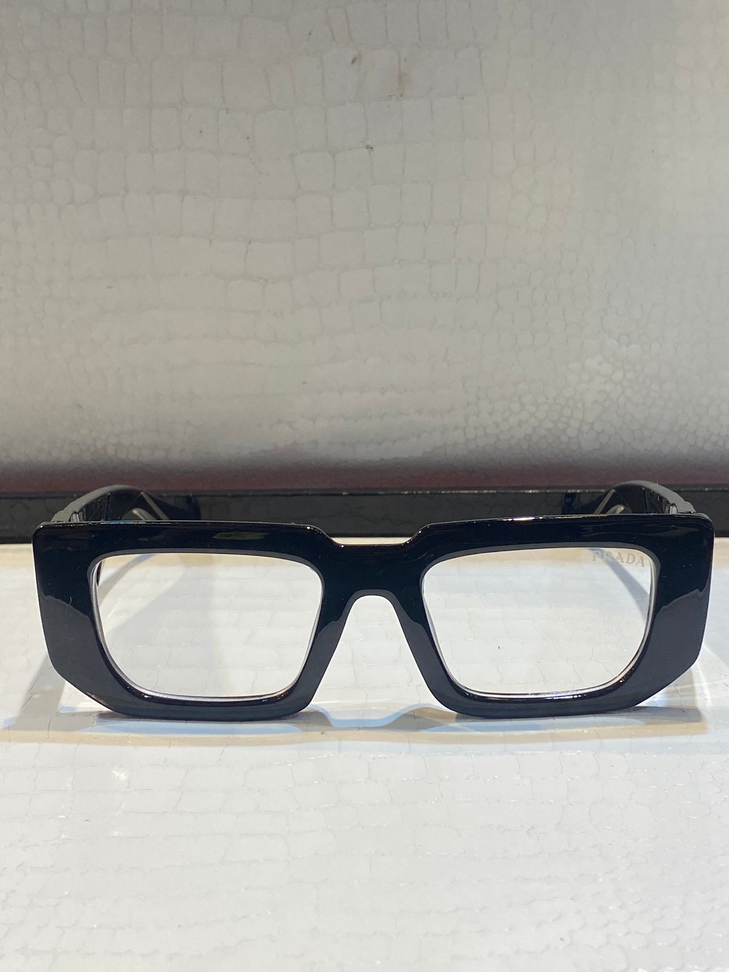 ARP Black Frame Transparent Shade Unisex Sunglass 98045 52 17 142