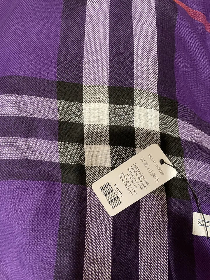 Rub Bur Purple Colour Unisex Stole 987177