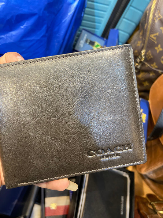 Aoc Black Colour Leather Men Wallet 800558