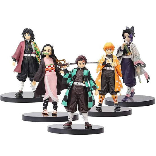 Demon Slayer Figures,6.3 inch Demon Slayer Action Figure PVC Toys Kochou Shinobur Anime Puppets Figure - Handmade Demon Slaver Dolls for Table Office Collection 902010