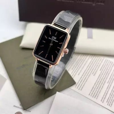 Wd Copper Black Dial Black Strap Ladies Watch 880017
