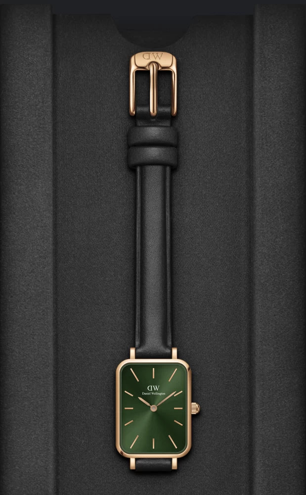 Wd Copper Green Dial Black Strap Ladies Watch 880019