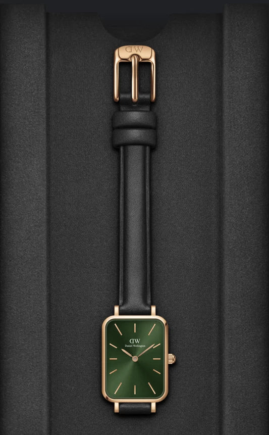 Wd Copper Green Dial Black Strap Ladies Watch 880019