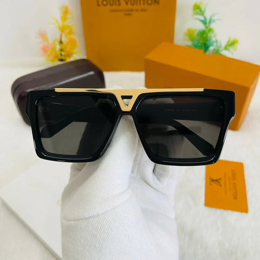UOL Black Frame Black Shade Unisex Sunglasses Z1502W 60 16-141