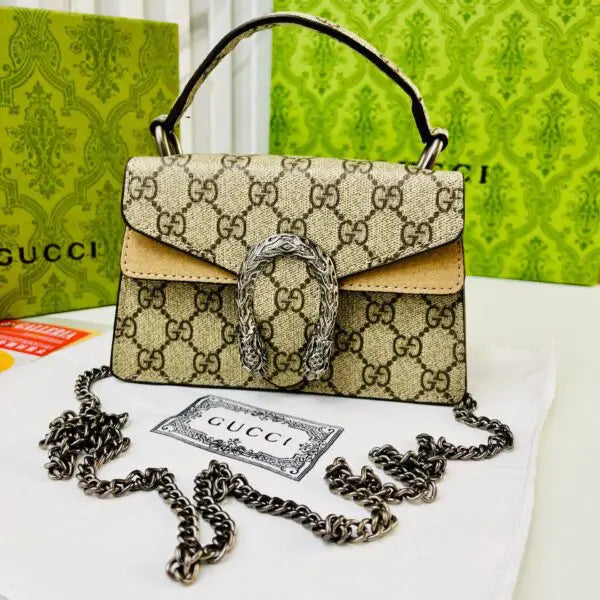 CUG GUC GG Apricot Print Small Ladies Sling Bag 2098