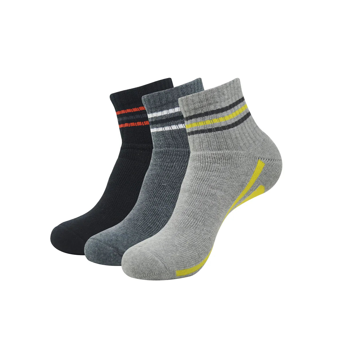 BALENZIA HIGH ANKLE SOCKS FOR MEN (PACK OF 3 PAIRS/1U)- SPORTS SOCKS